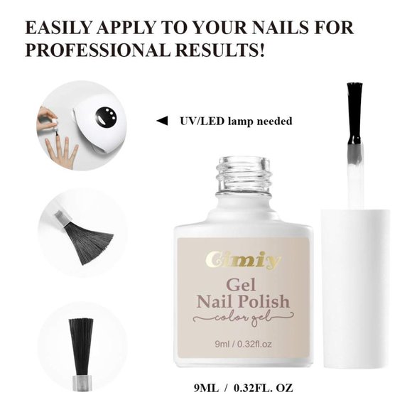 Gel Nail Polish - Set of 8 bottles - Non-Toxic - Picture 6 of 13